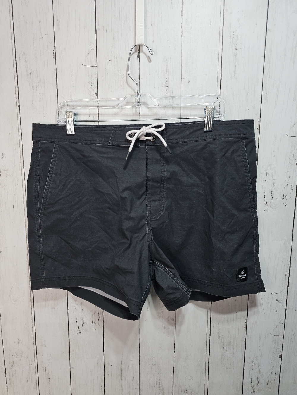 Standard Cloth Urban Outfitters Men's Black Nylon Board Shorts Size XL Pockets.